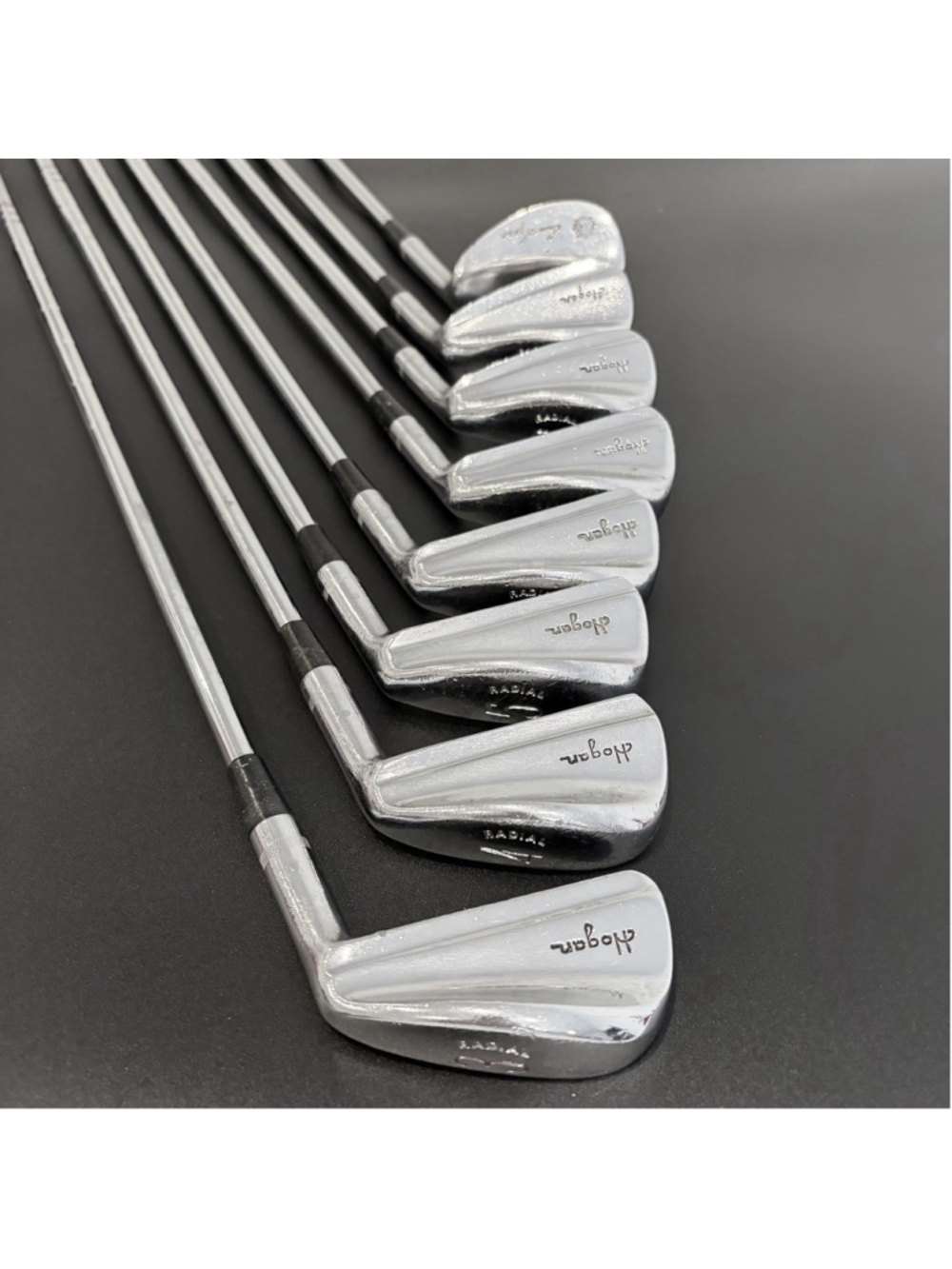Ben Hogan Radial Iron Set 3-8 E S Vintage Steel RH 8 Clubs